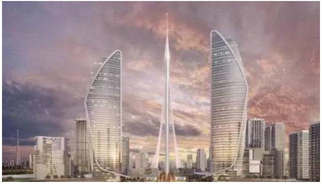 阿联酋迪拜在建世界第一高楼——克里克塔